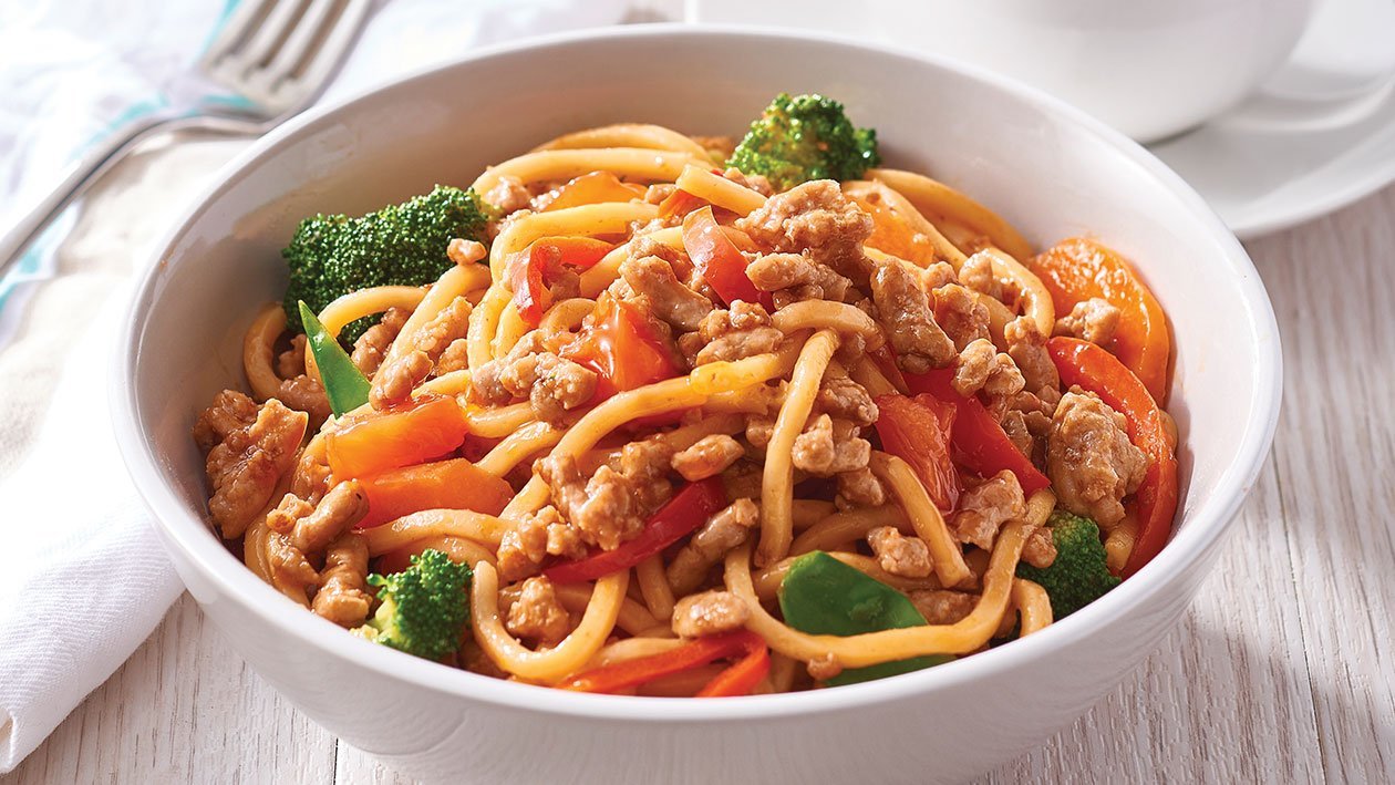 Plat sauté de porc aigre-doux Hokkien