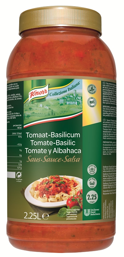 Knorr  Collezione Italiana Tomaat-basilicum Saus 2.35 L - 