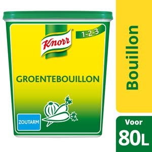 Knorr 1-2-3 Bouillon de Légumes pauvre en sel en Poudre 1.2 kg - 