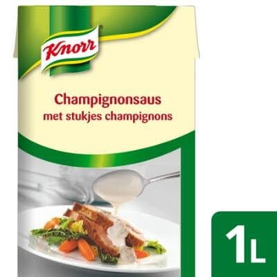 Knorr Garde d'Or Champignonsaus (met garnituur) Vloeibaar 1 L - 