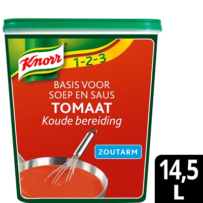 Knorr 1-2-3 Sauce tomates et potage pauvre en sel en Poudre 950 g​ - 