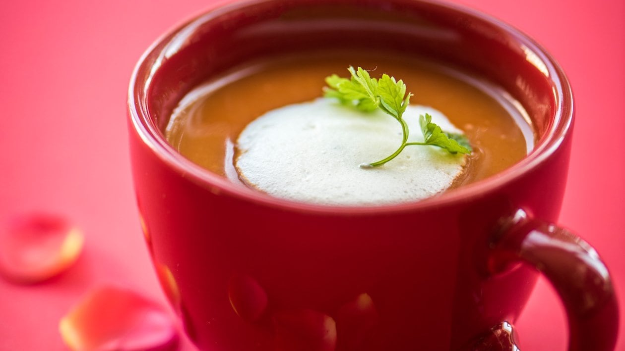 Cappuccino de légumes oubliés et tomates – - Recette
