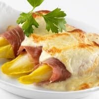 Chicons au fromage de Herve et au jambon ganda