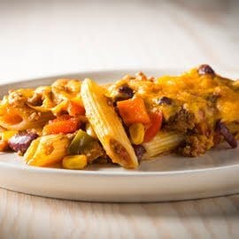 Chili con carne met penne