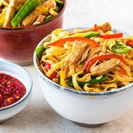Lanières de porc lo mein à la chinoise