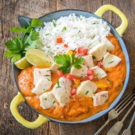 Daube de poisson, lait de coco et du citron vert