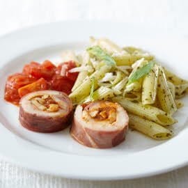 Filet de poulet à l'italienne et penne