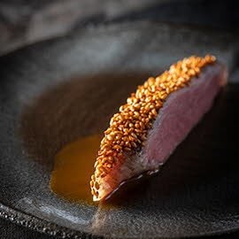 Gelakte en gerookte eendenborst