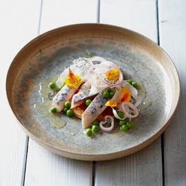 Maquereau mariné, agrumes, fenouil croquant