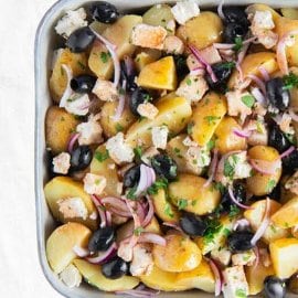 Griekse aardappelsalade