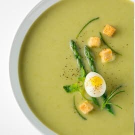 Potage d’asperges vertes
