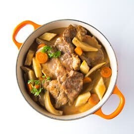 Mijoté de spiringue aux échalotes