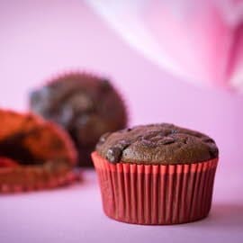 Muffin met chocoladestukjes