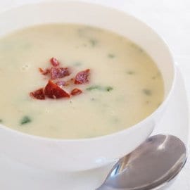 Vergeten groentesoep met paprika & chorizo