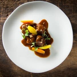 Ragoût de boeuf à la Westmalle Triple et pommes de terre sefranées