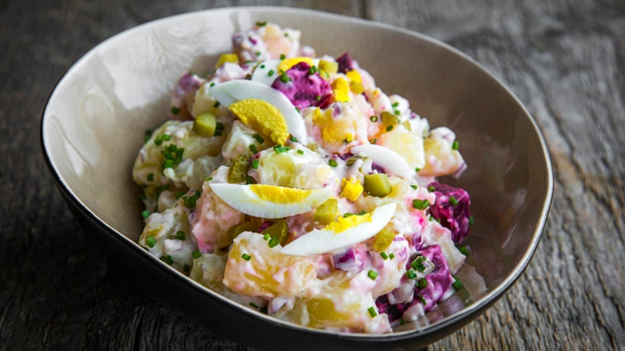 Rode biet- aardappelsalade – - Recept 