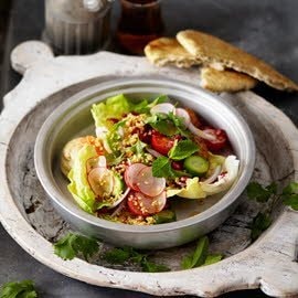 Salade de couscous au taboulé avec The Vegetarian Butcher NoMeatballs