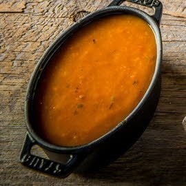 Tomaten schaaldierensaus