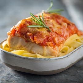 Gratin de poisson aux tomates