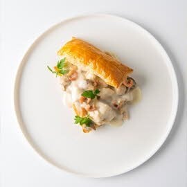 Vol au vent aux crevettes grises de Zeebruges