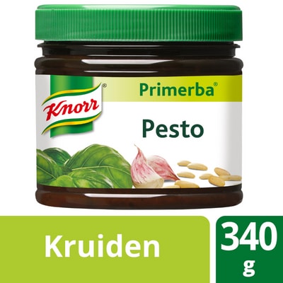 Knorr Primerba Pesto 340 g - Knorr Primerba biedt 19 variëteiten om bij elke creatie dezelfde juiste smaakbalans te krijgen