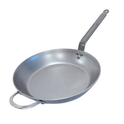 De Buyer koekenpan MINERAL B 32 cm - Ideaal voor braden, grillen, bruinen.