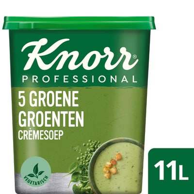 Knorr Professional 5 groene groenten Crèmesoep Poeder 1.155 kg - 