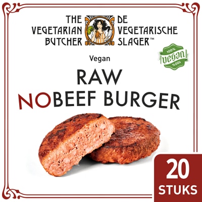 The Vegetarian Butcher Raw NoBeef Burger  2.26 kg - The Vegetarian Butcher Raw NoBeef Burger est le substitut de viande parfait pour un hamburger.