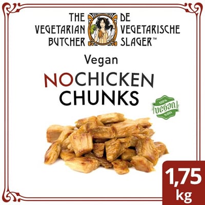 The Vegetarian Butcher NoChicken Chunks 1.75 kg - Emincé végétalien, fait à partir des meilleurs ingrédients