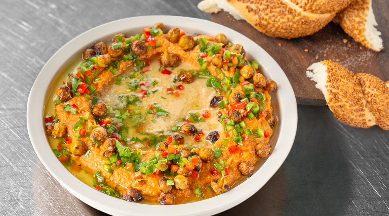 Houmous frais à la tomate – - Recette