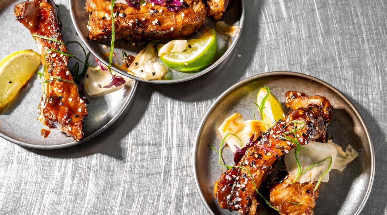 Côtes de porc laquées avec une sauce teriyaki – - Recette