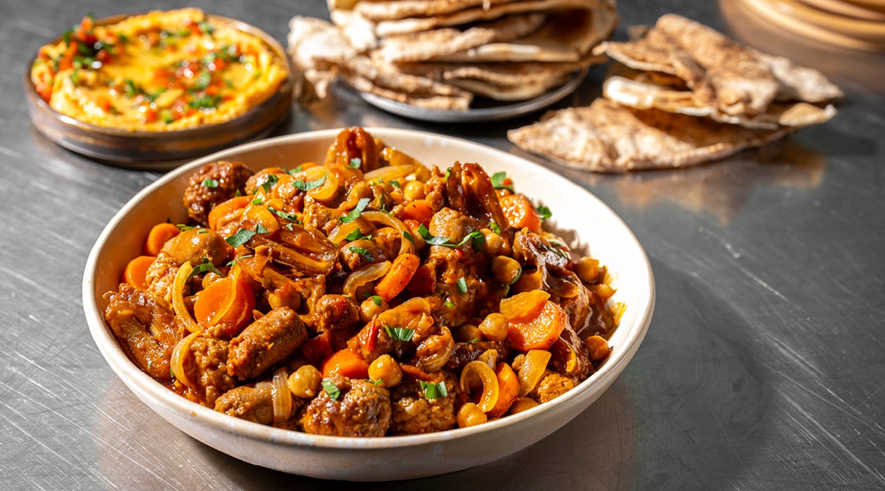 Ragoût moyen-oriental à boulettes de viande et merguez – - Recette