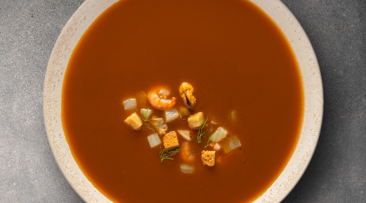 Bisque au fenouil et aux fruits de mer – - Recette