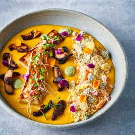 Moqueca végétarienne crémeuse et cœur de palmier