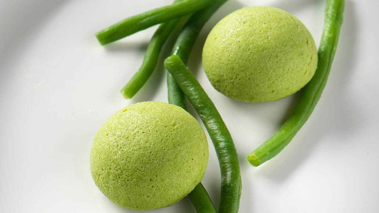 Haricots verts au basilic, en fingerfood – - Recette