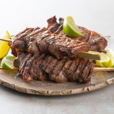 Brochettes de poulet à l'indienne