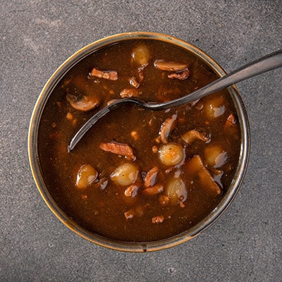 Champignonsaus op grootmoeders wijze