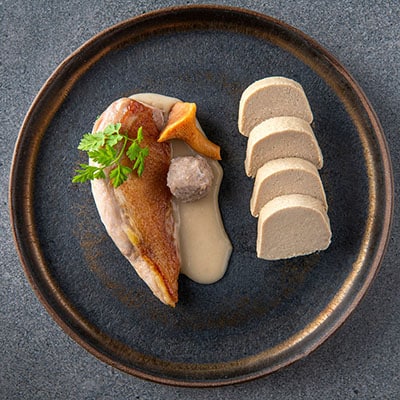 Vol-au-vent met fazantfilet en boschampignons als fingerfood