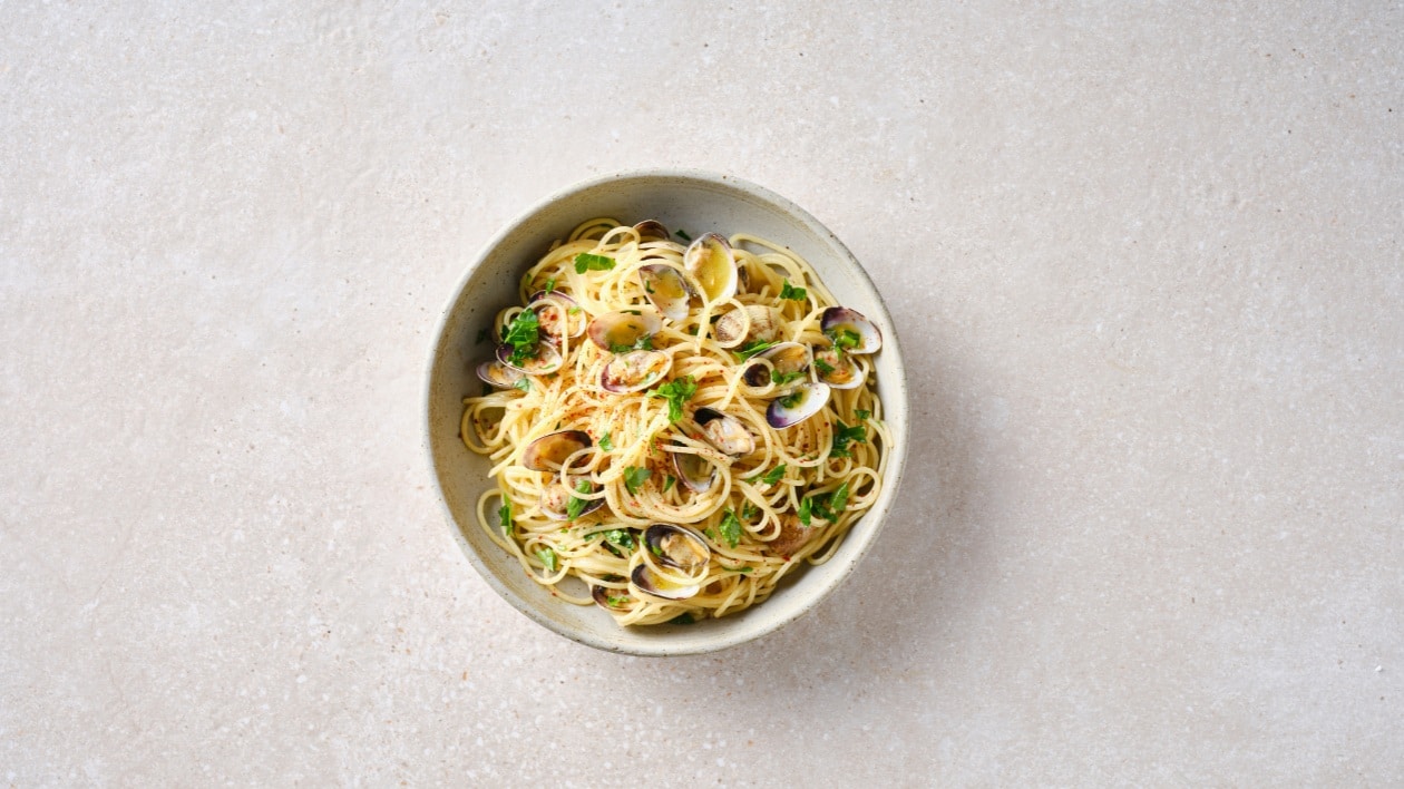 Spaghetti vongole – - Recette