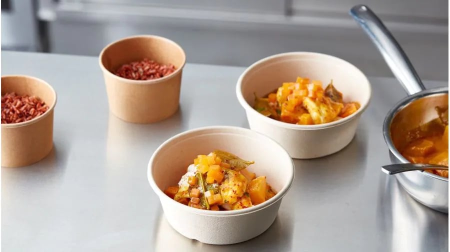 Laksa curry met pompoen, zoete aardappel en pladijsfilet (delivery) – - Recept 