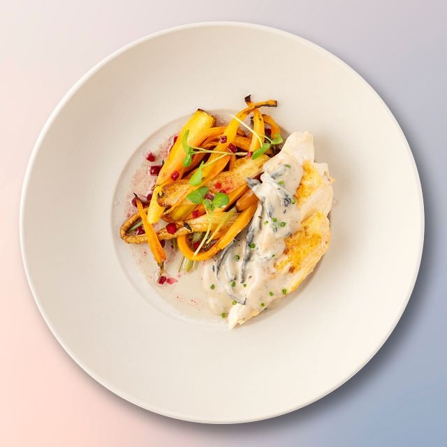 Vinjaunesaus met gedroogde paddenstoelen voor bij kip, vis en kalfsvlees