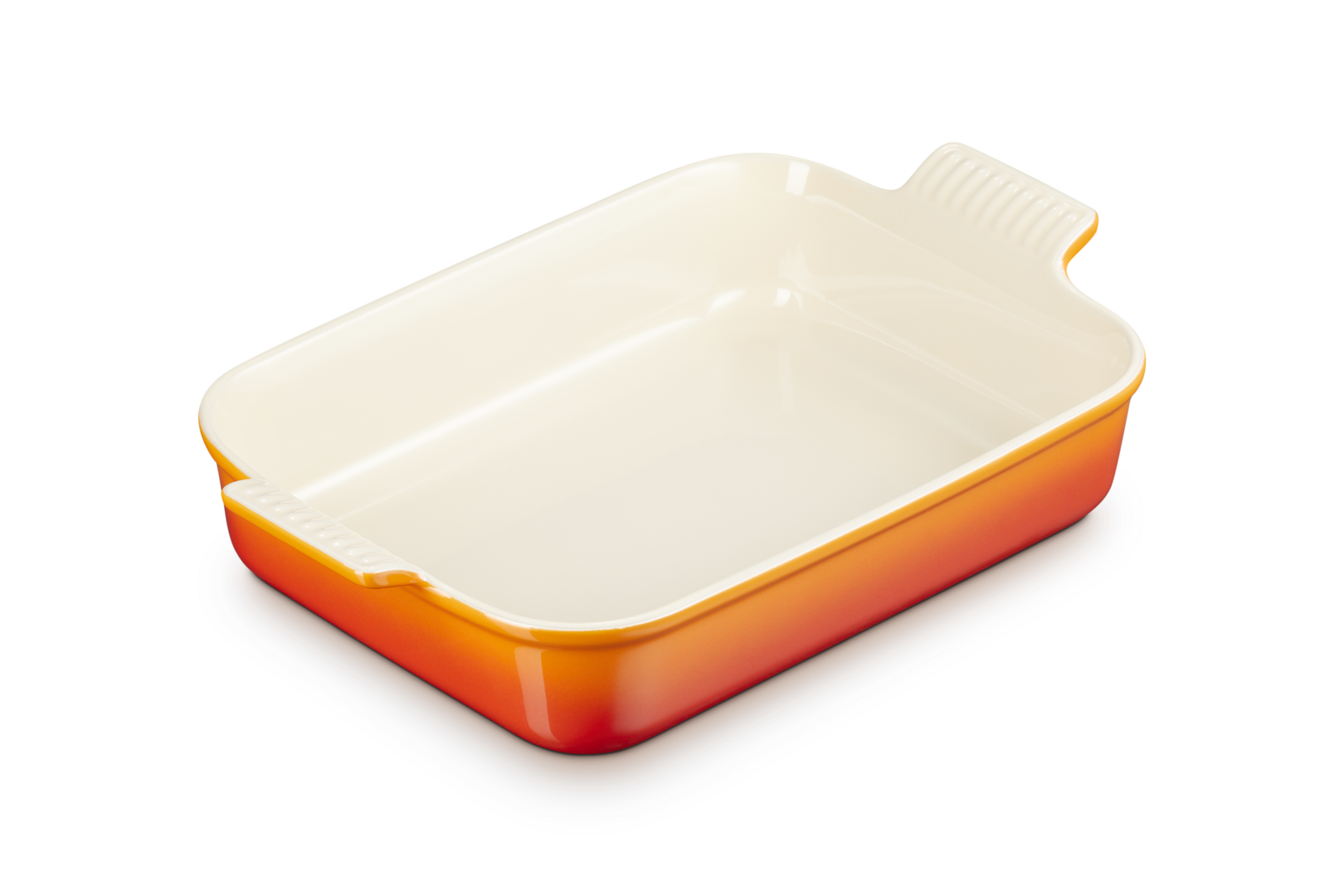 Le Creuset - Plat rectangulaire 32 cm Héritage en céramique (Orange)