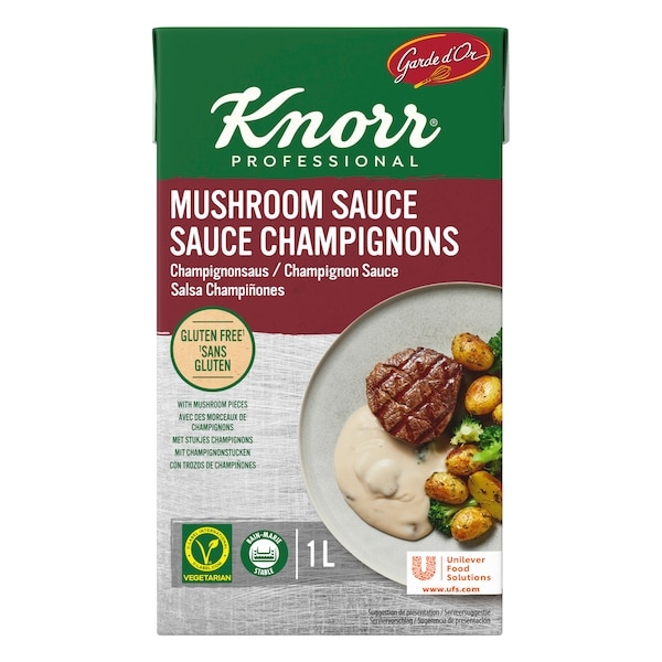 Knorr Professional Garde d'Or Champignonsaus (met garnituur) Vloeibaar 1 L - 