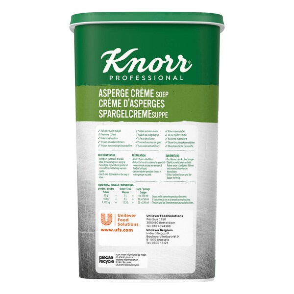 Knorr Professional Asperge Crèmesoep Poeder 1.125 kg​ - 