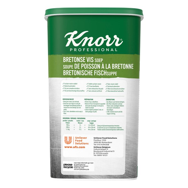 Knorr Professional Bretonse vissoep Poeder 1.1 kg​ - 