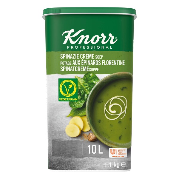 Knorr Professional Spinazie Crèmesoep Poeder 1.1 kg​ - 