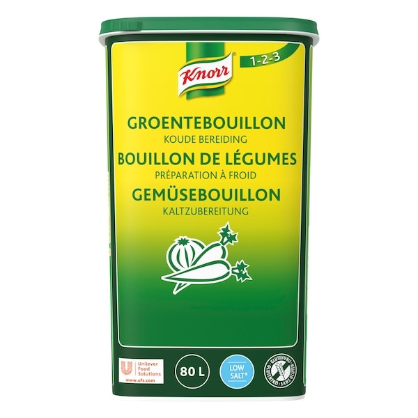 Knorr 1-2-3 Groentebouillon zoutarm Poeder 1.2 kg - 