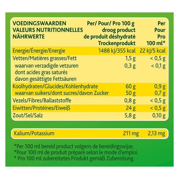 Knorr 1-2-3 Groentebouillon zoutarm Poeder 1.2 kg - 