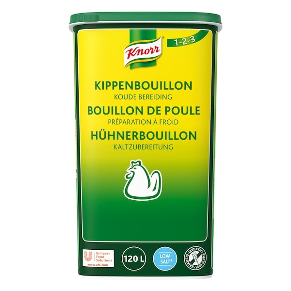 Knorr 1-2-3 Kippenbouillon zoutarm Poeder 1.2 kg - 