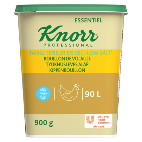 Knorr Professional Kippenbouillon natriumarm 900gr - 